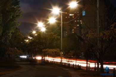 Опори вуличного освітлення висотою 8м з повітряним підведенням СІП