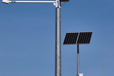 Опоры для автономного освещения для солнечных панелей